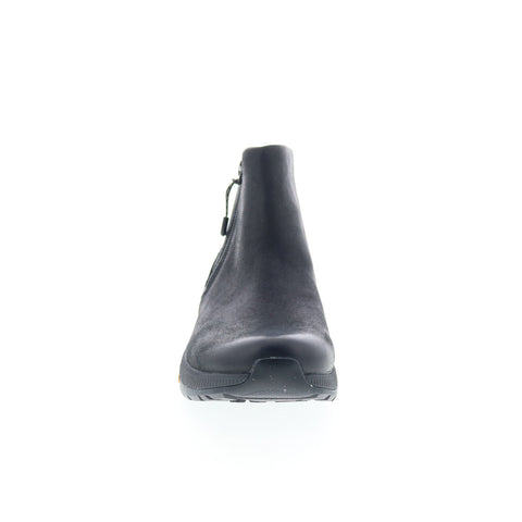 Dansko Margo 4721-500200 Womens Black Leather Zipper Casual Dress Boots
