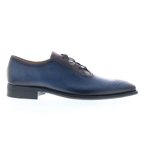 Mezlan 4765-F Mens Blue Leather Oxfords & Lace Ups Casual Shoes