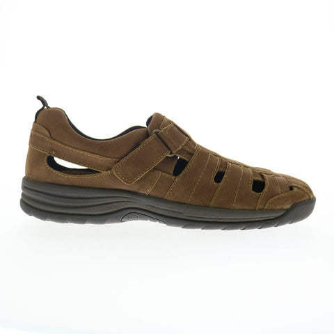 Drew Dublin 47717-2U Mens Brown Extra Wide 4E Suede Sport Sandals Shoes