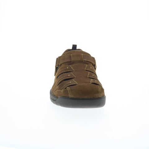 Drew Dublin 47717-2U Mens Brown Extra Wide 4E Suede Sport Sandals Shoes