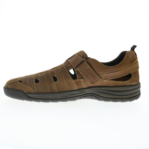 Drew Dublin 47717-2U Mens Brown Extra Wide 4E Suede Sport Sandals Shoes