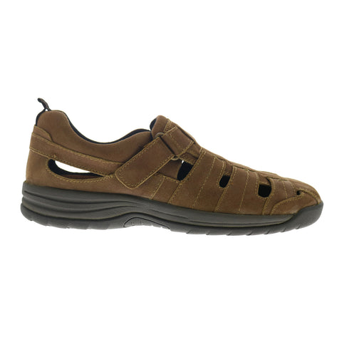 Drew Dublin 47717-2U Mens Brown Suede Strap Sport Sandals Shoes