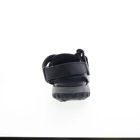 Drew Mason 47726-18 Mens Black Wide Leather Strap Sport Sandals Shoes