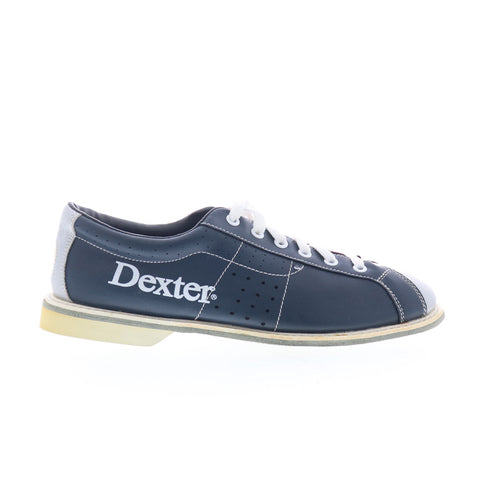 Dexter 482-1132 Mens Blue Leather Lace Up Athletic Bowling Shoes