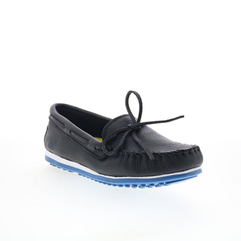 Minnetonka Moosehide Plus Mens Black Loafers & Slip Ons Moccasin Shoes