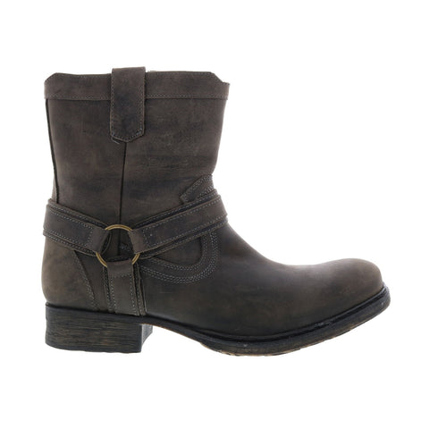 Roan by Bed Stu Colville F410003 Mens Gray Suede Lace Up Casual Dress Boots