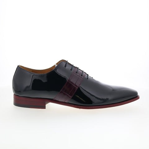 Mezlan 4958 Mens Burgundy Leather Oxfords & Lace Ups Plain Toe Shoes
