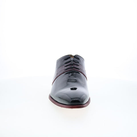 Mezlan 4958 Mens Burgundy Leather Oxfords & Lace Ups Plain Toe Shoes