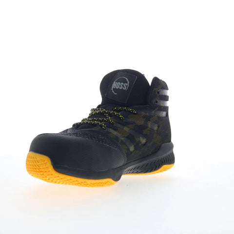 Hoss Rim Fly Composite Toe 50155 Mens Black Leather Work & Safety Boots