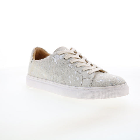 Diba True Gizz Mo 50520 Womens Gray Leather Lace Up Lifestyle Sneakers Shoes