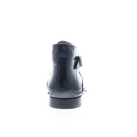 Debut Sheep 5094 Mens Black Leather Zipper Casual Dress Boots