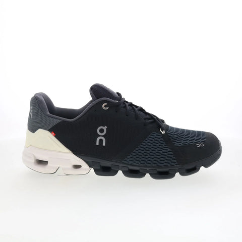 On Cloudflyer Wide 51.99067 Mens Black Wide Mesh Athletic Running Shoes