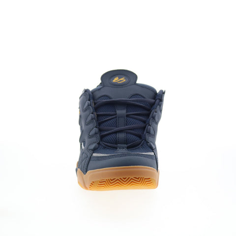 ES Scheme 5101000164460 Mens Blue Leather Skate Inspired Sneakers Shoes