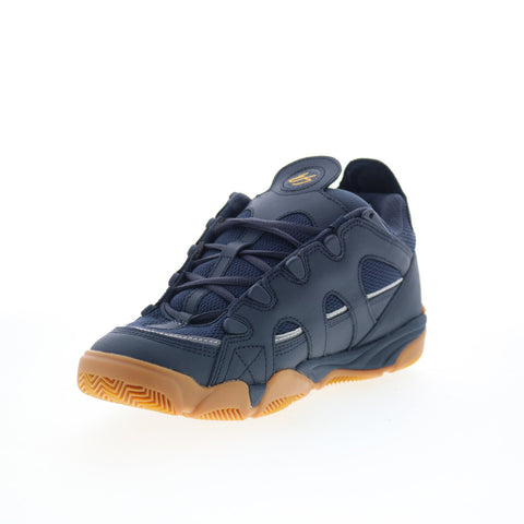 ES Scheme 5101000164460 Mens Blue Leather Skate Inspired Sneakers Shoes