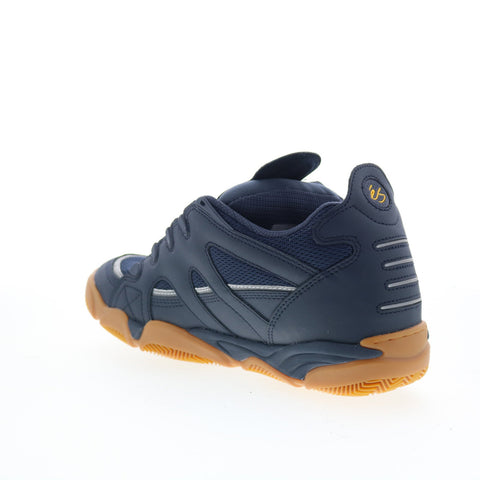 ES Scheme 5101000164460 Mens Blue Leather Skate Inspired Sneakers Shoes