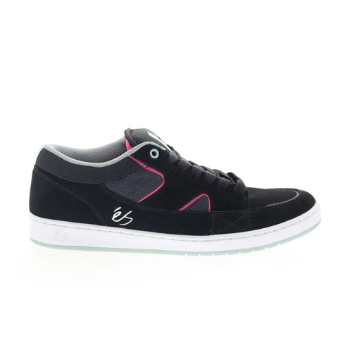 ES Sophisto 5101000211570 Mens Black Suede Skate Inspired Sneakers Shoes