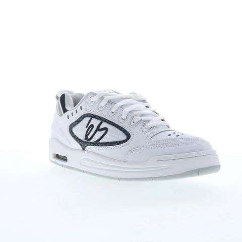 ES Creager 5102000062126 Mens White Leather Skate Inspired Sneakers Shoes