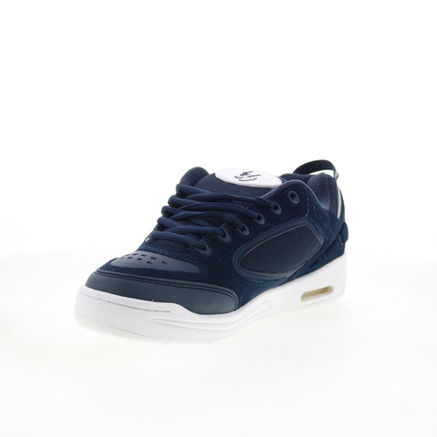 ES Creager 5102000062472 Mens Blue Suede Skate Inspired Sneakers Shoes