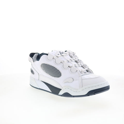 ES Muska 5102000063100 Mens White Leather Skate Inspired Sneakers Shoes