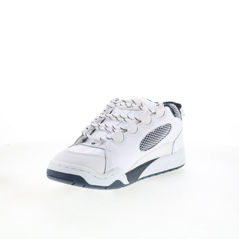 ES Muska 5102000063100 Mens White Leather Skate Inspired Sneakers Shoes
