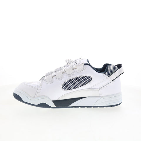 ES Muska 5102000063100 Mens White Leather Skate Inspired Sneakers Shoes