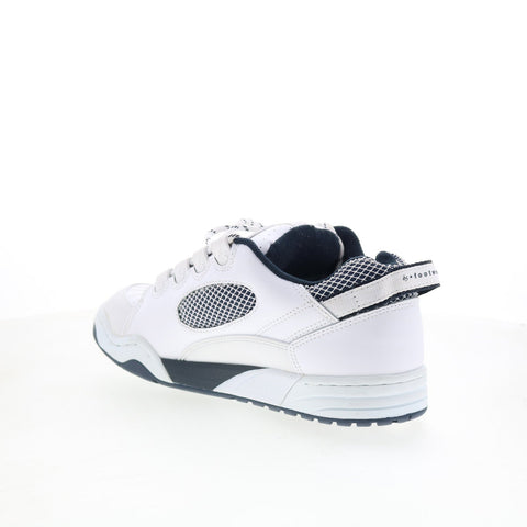 ES Muska 5102000063100 Mens White Leather Skate Inspired Sneakers Shoes