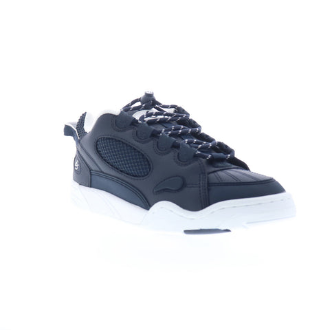 ES Muska 5102000063472 Mens Blue Leather Skate Inspired Sneakers Shoes