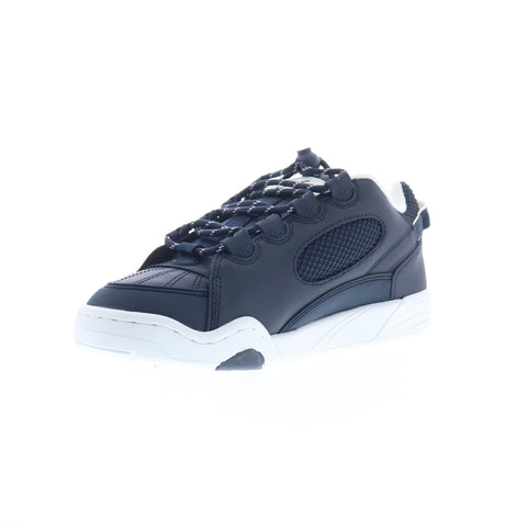 ES Muska 5102000063472 Mens Blue Leather Skate Inspired Sneakers Shoes