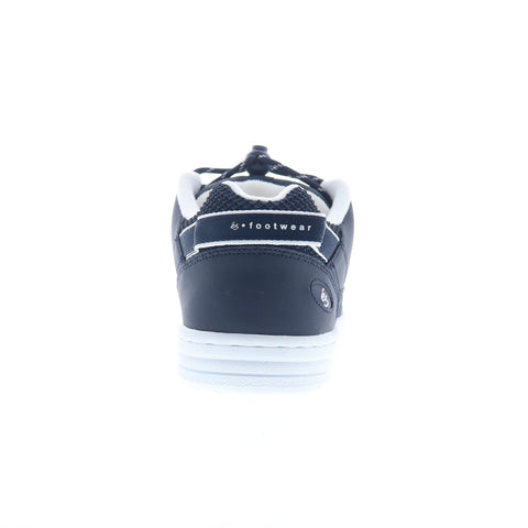 ES Muska 5102000063472 Mens Blue Leather Skate Inspired Sneakers Shoes