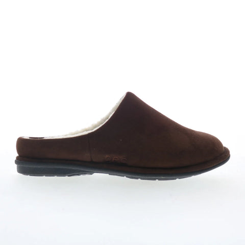 Dr. Comfort Easy 5120 Mens Brown Wide Nubuck Slip On Mules Slippers Shoes