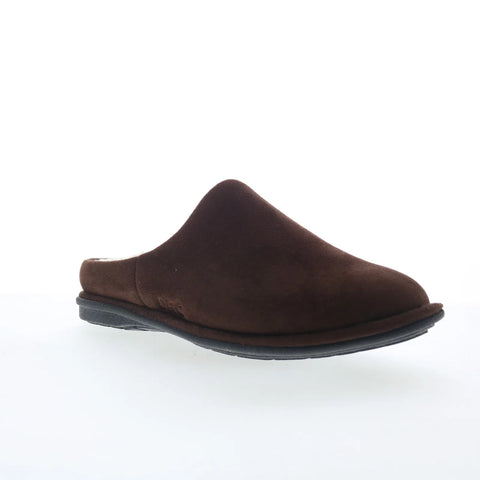 Dr. Comfort Easy 5120 Mens Brown Wide Nubuck Slip On Mules Slippers Shoes