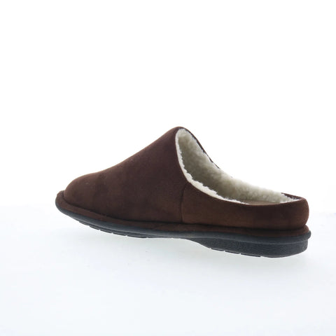 Dr. Comfort Easy 5120 Mens Brown Wide Nubuck Slip On Mules Slippers Shoes