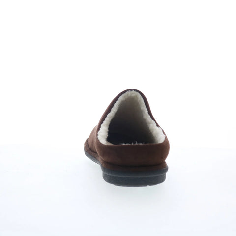Dr. Comfort Easy 5120 Mens Brown Wide Nubuck Slip On Mules Slippers Shoes