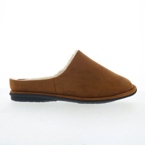 Dr. Comfort Easy 5130 Mens Brown Wide Suede Slip On Mules Slippers Shoes