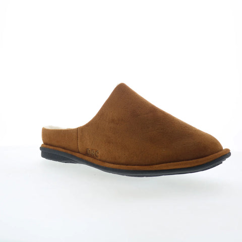Dr. Comfort Easy 5130 Mens Brown Wide Suede Slip On Mules Slippers Shoes