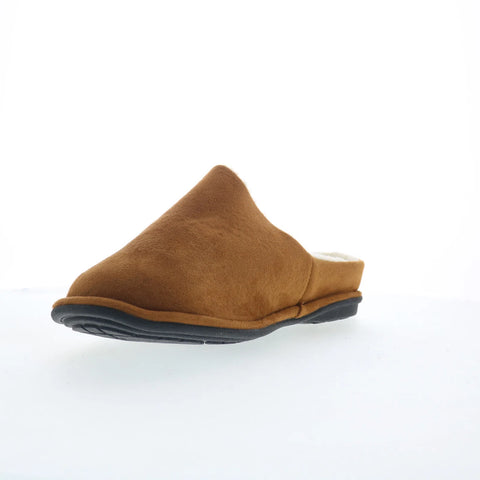 Dr. Comfort Easy 5130 Mens Brown Wide Suede Slip On Mules Slippers Shoes