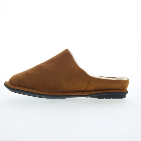 Dr. Comfort Easy 5130 Mens Brown Wide Suede Slip On Mules Slippers Shoes