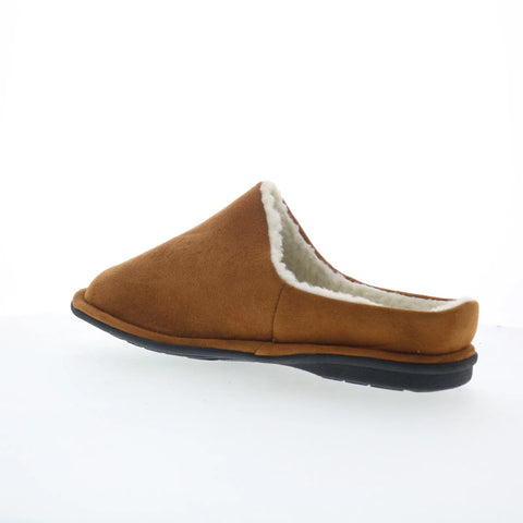 Dr. Comfort Easy 5130 Mens Brown Wide Suede Slip On Mules Slippers Shoes