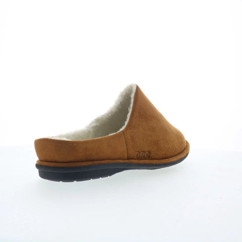 Dr. Comfort Easy 5130 Mens Brown Wide Suede Slip On Mules Slippers Shoes