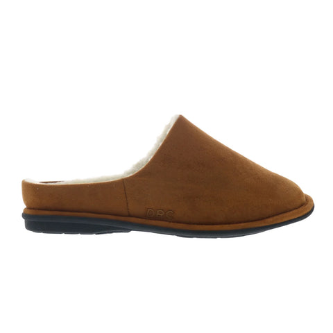 Dr. Comfort Easy 5130 Mens Brown Wide Suede Slip On Mules Slippers Shoes