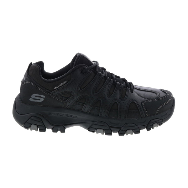 Skechers Terrabite Dellga 51847 Mens Black Leather Athletic Hiking Sho -  Ruze Shoes