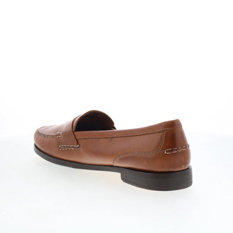 T.B. Phelps 523-10 Mens Brown Leather Loafers & Slip Ons Penny Shoes ...