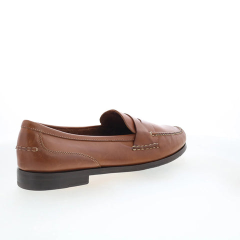 T.B. Phelps 523-10 Mens Brown Leather Loafers & Slip Ons Penny Shoes ...