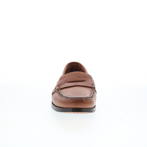 T.B. Phelps Marco 523-10 Mens Brown Leather Loafers & Slip Ons Penny Shoes