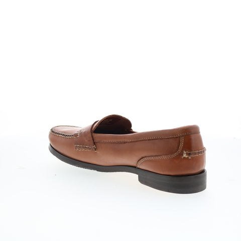 T.B. Phelps Marco 523-10 Mens Brown Leather Loafers & Slip Ons Penny Shoes