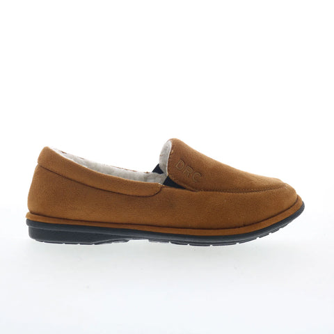 Dr. Comfort Relax 5230 Mens Brown Wide Nubuck Slip On Loafer Slippers Shoes