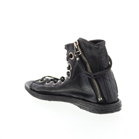 A.S. 98 Rhett 534074-302 Womens Black Leather Strap Sandals Shoes