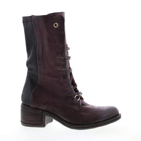 A.S. 98 Opie 548213-201 Womens Burgundy Leather Lace Up Casual Dress Boots
