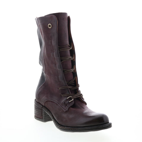 A.S. 98 Opie 548213-201 Womens Burgundy Leather Lace Up Casual Dress Boots