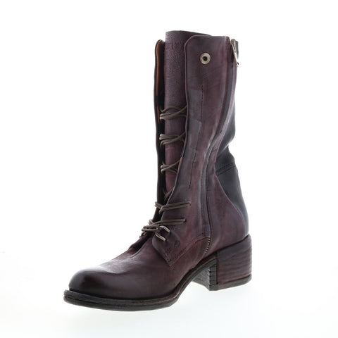 A.S. 98 Opie 548213-201 Womens Burgundy Leather Lace Up Casual Dress Boots